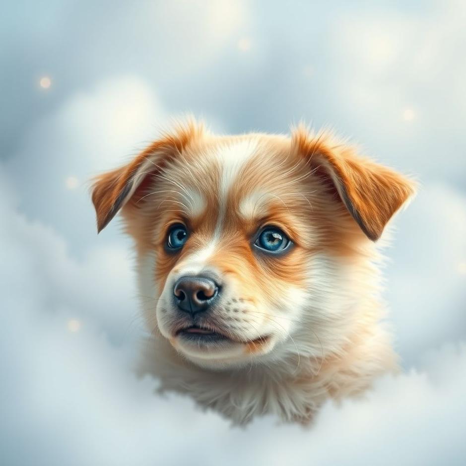 Dream : Blue-eyed puppy in a dream