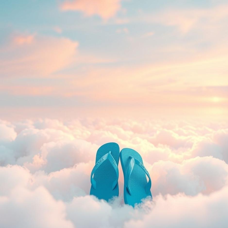 Dream : Blue flip-flops in a dream