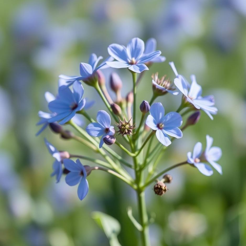 Dream : Blue flower bouquet in a dream