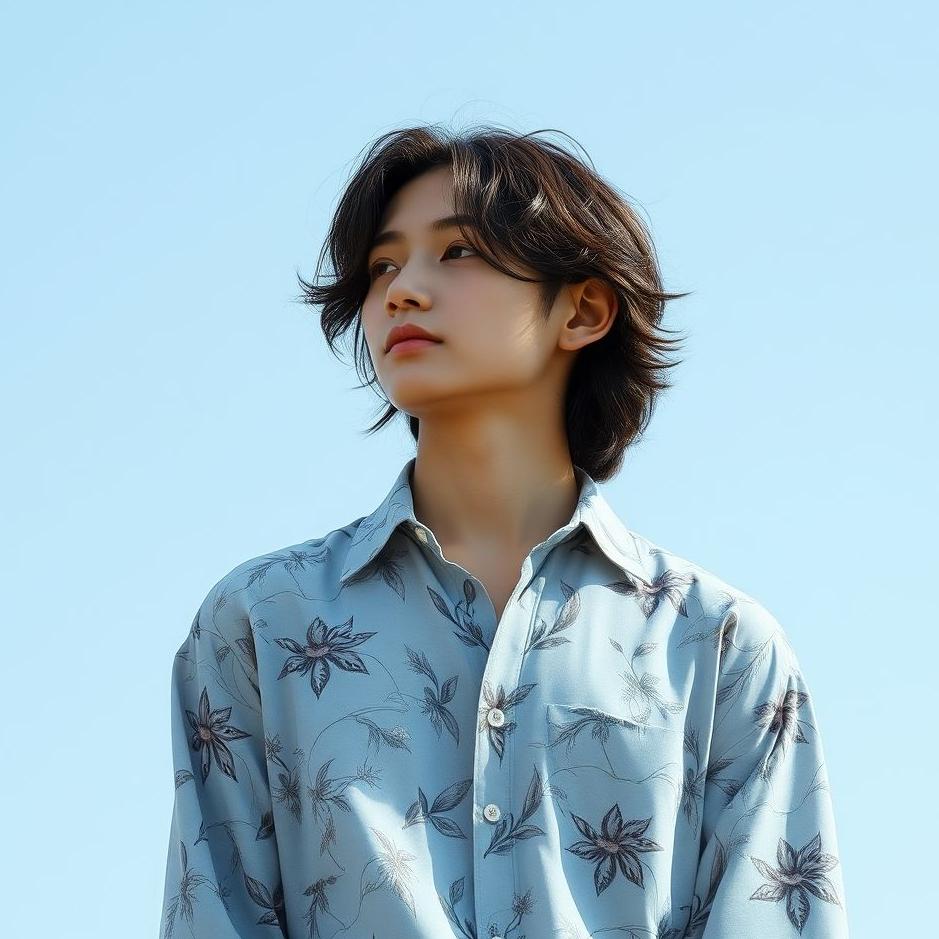 Dream : Blue flowered shirt in a dream