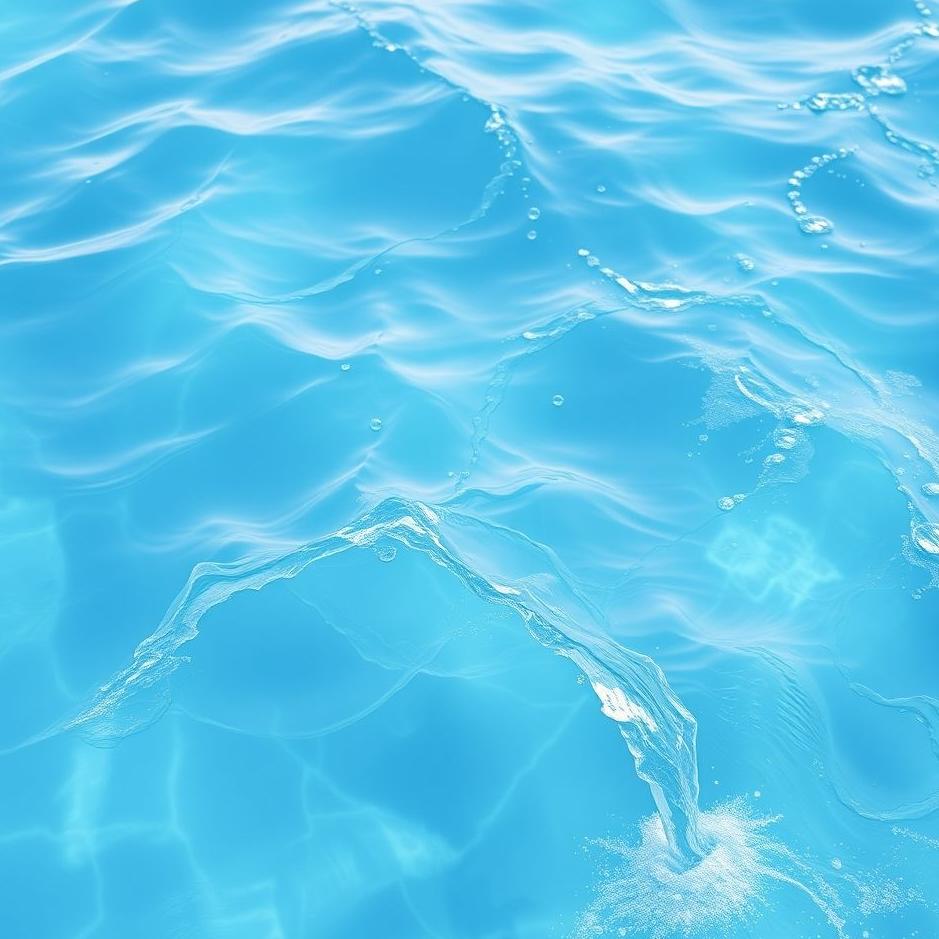 Dream : Blue flowing water in a dream