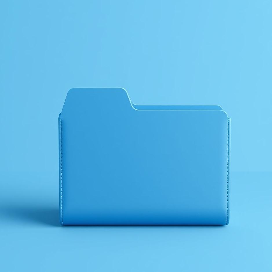 Dream : Blue folder in a dream