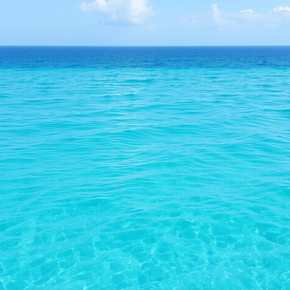 Dream : Blue-green sea in a dream