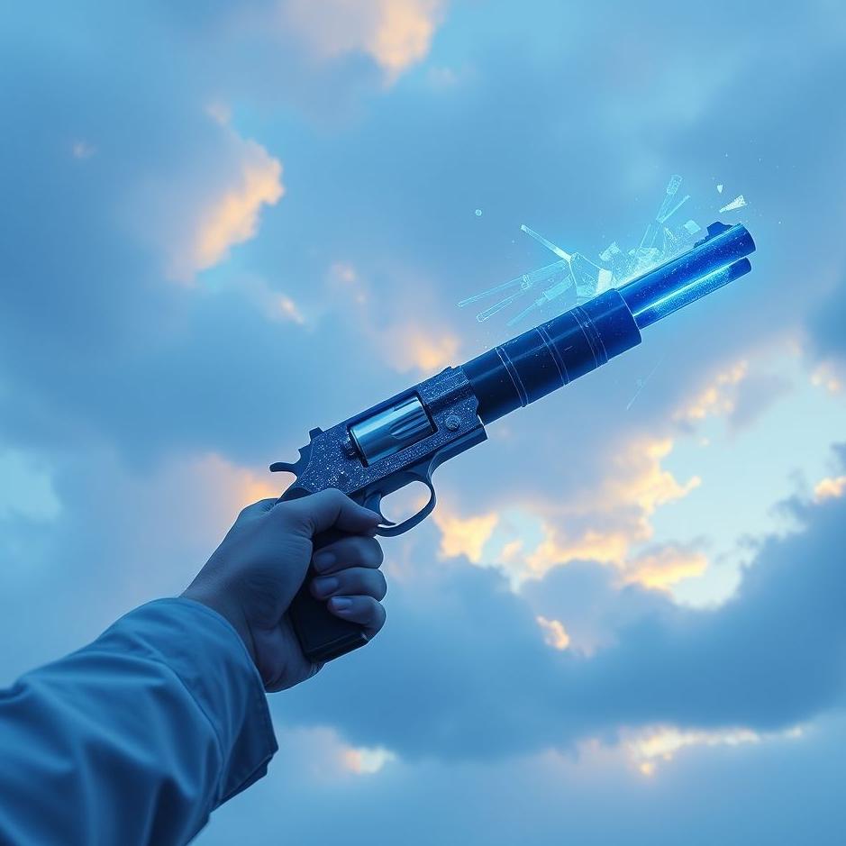 Dream : Blue gun in a dream
