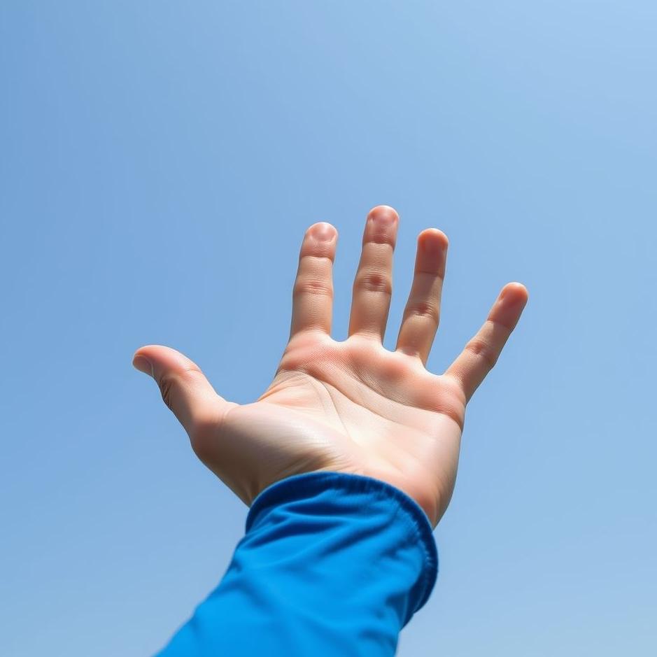 Dream : Blue hand in a dream