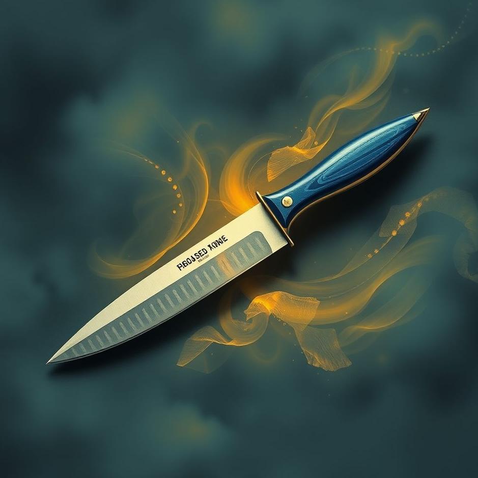 Dream : Blue-handled knife in a dream