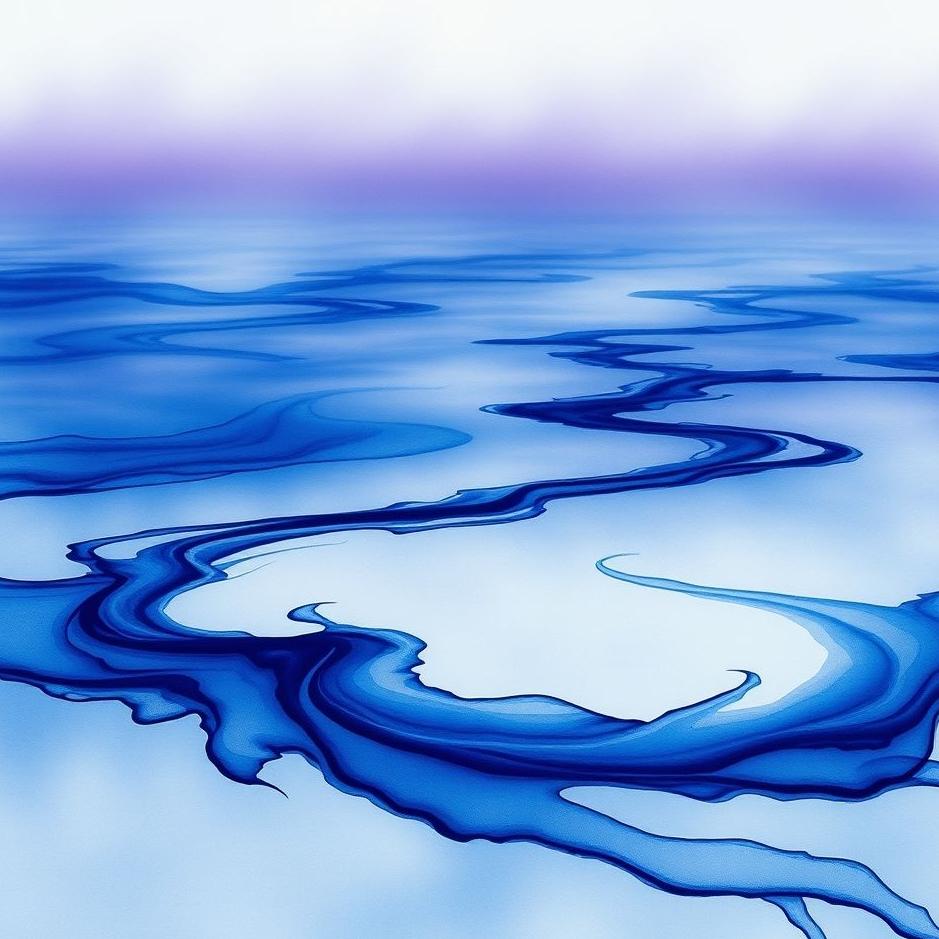 Dream : Blue ink spilled in a dream