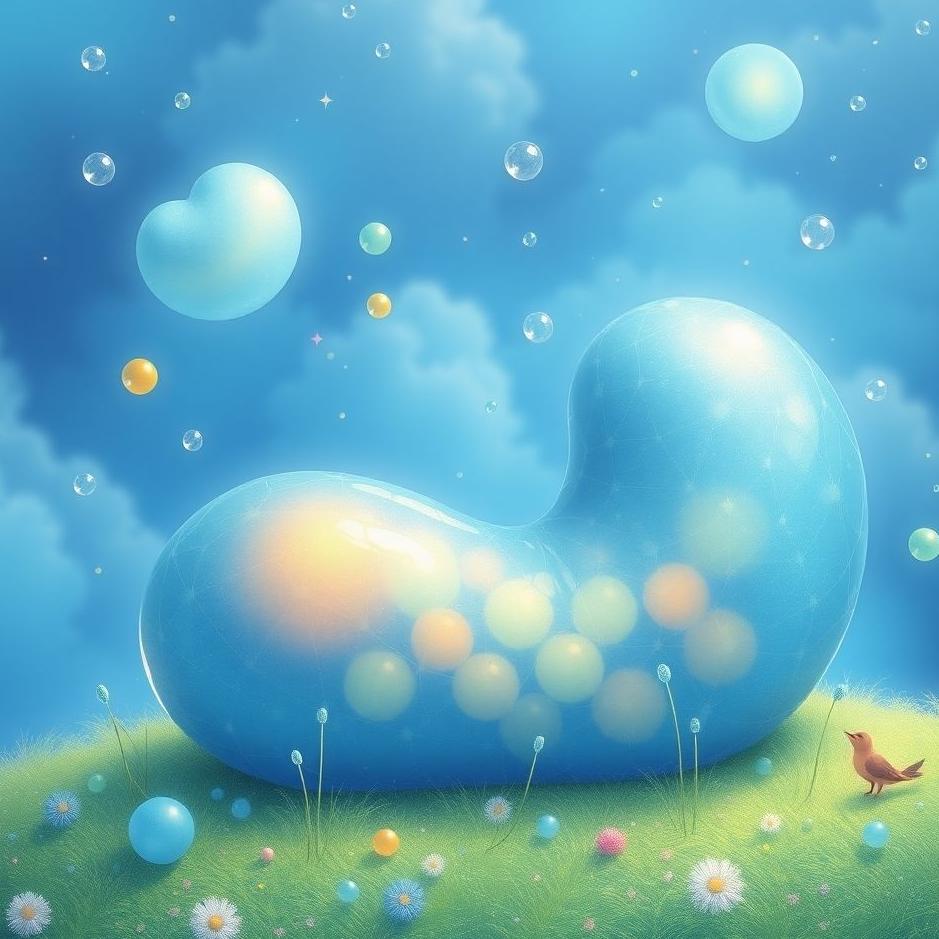 Dream : Blue jellybean in a dream