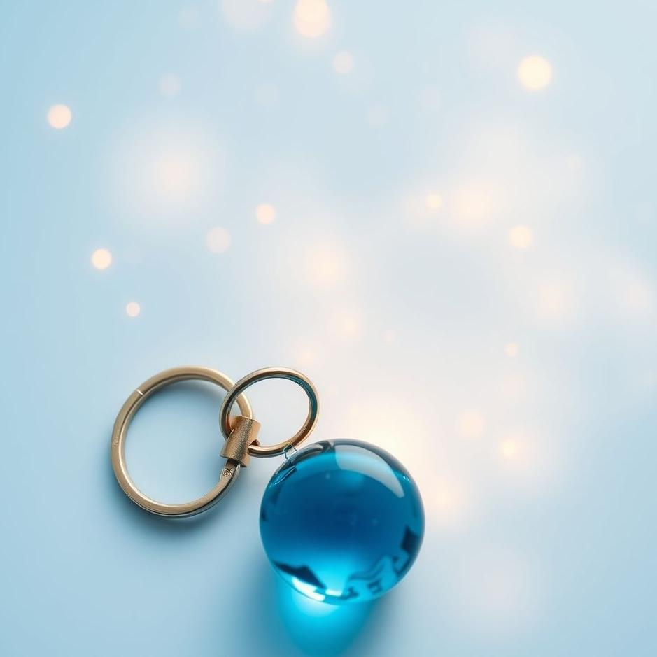 Dream : Blue keychain in a dream