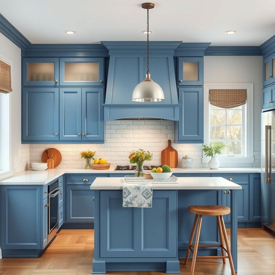 Dream : Blue kitchen apron in a dream