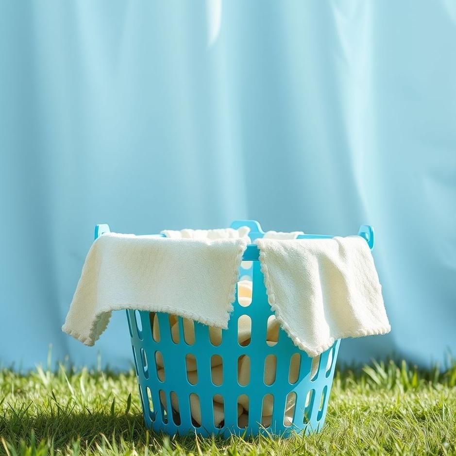 Dream : Blue laundry basket in a dream
