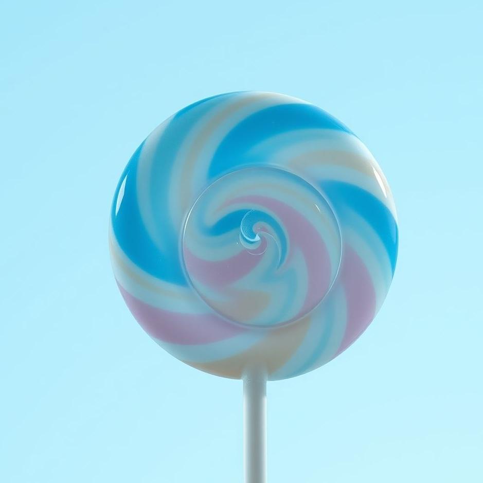 Dream : Blue lollipop in a dream