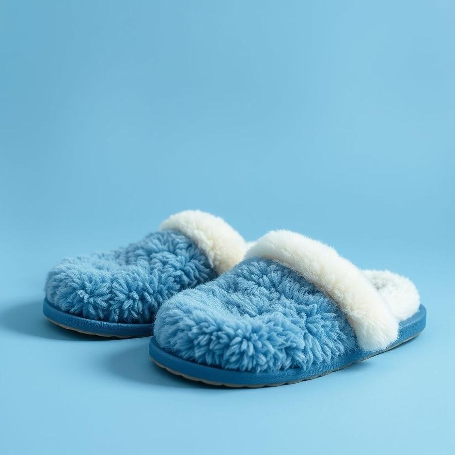 Dream : Blue men's slippers in a dream