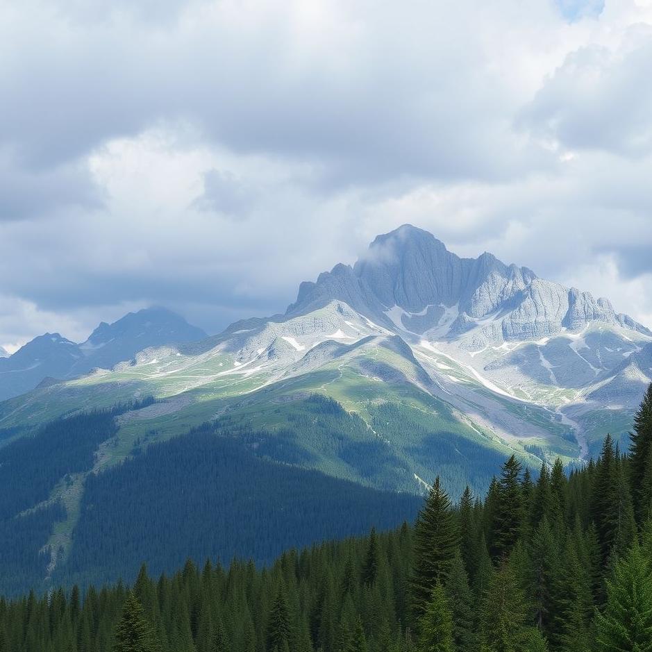 Dream : Blue mountain in a dream