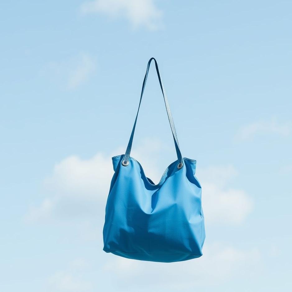 Dream : Blue nylon bag in a dream
