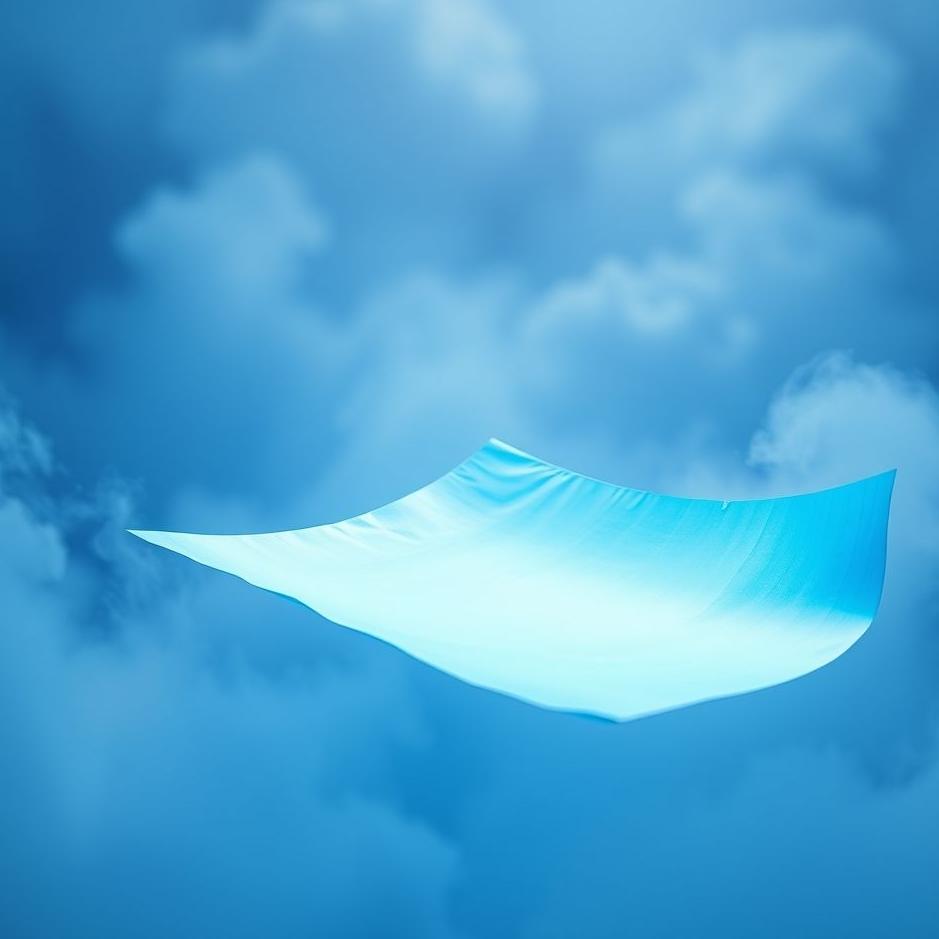 Dream : Blue paper in a dream