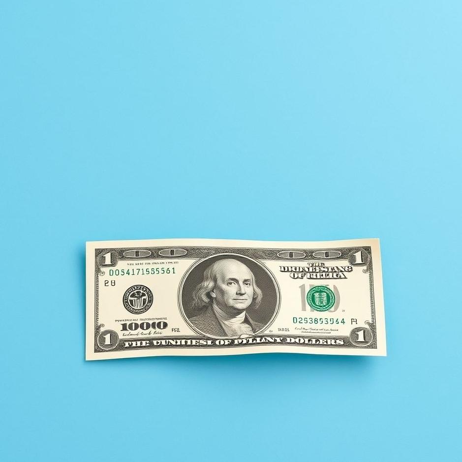 Dream : Blue paper money in a dream