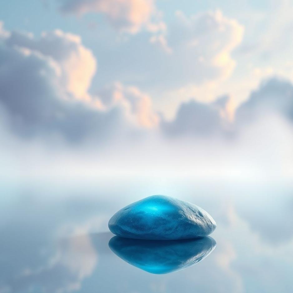 Dream : Blue pebble in a dream