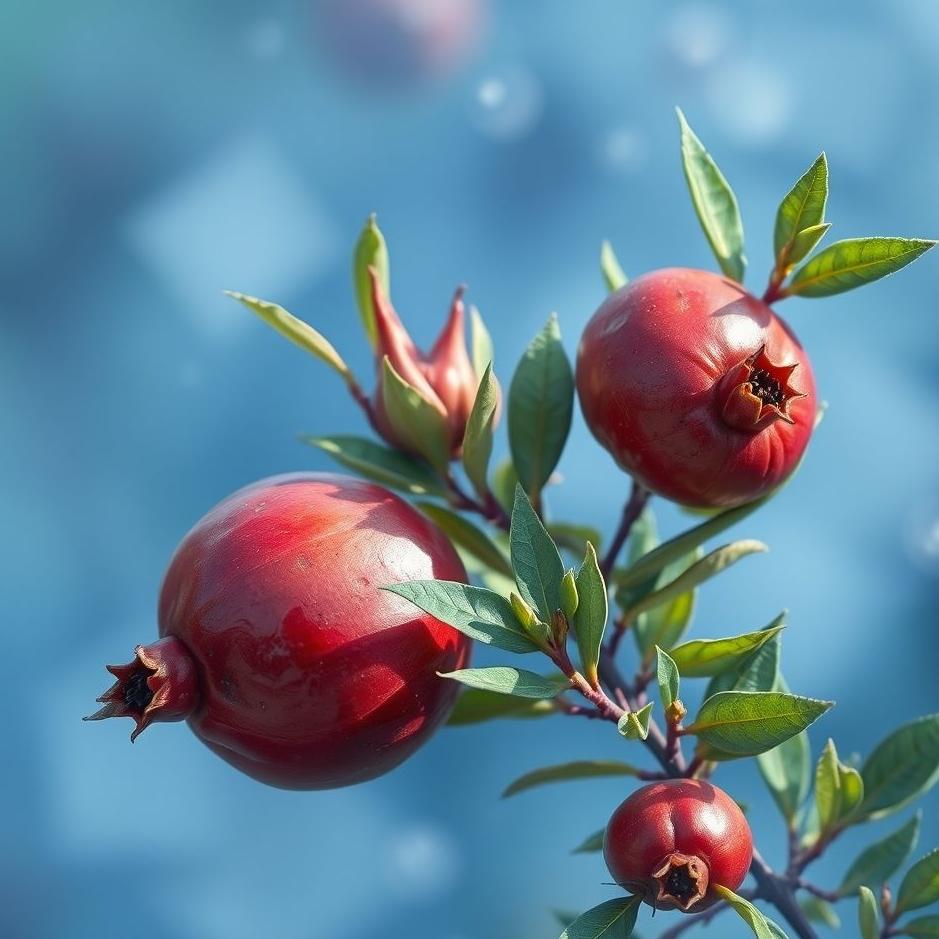 Dream : Blue pomegranate in a dream