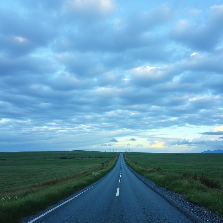 Dream : Blue road in a dream