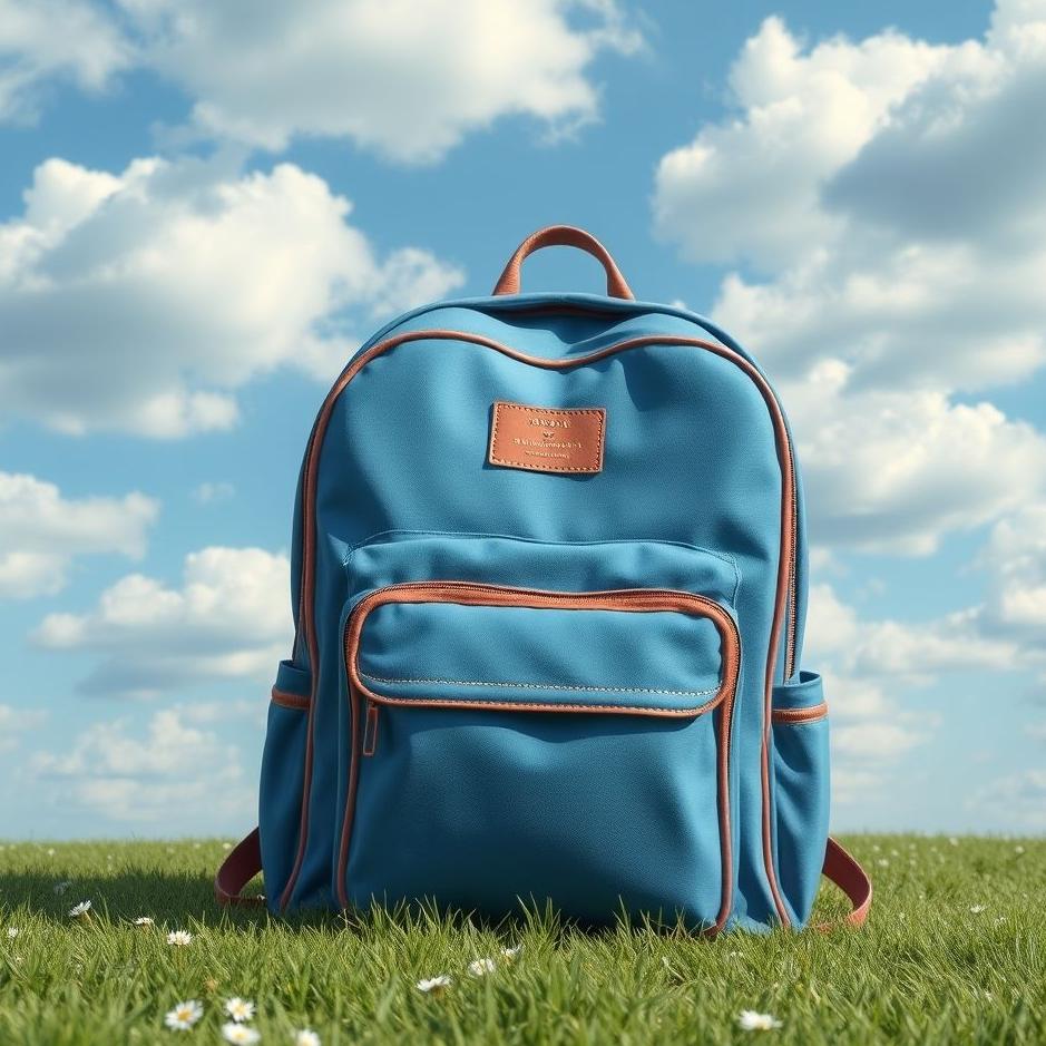 Dream : Blue school bag in a dream