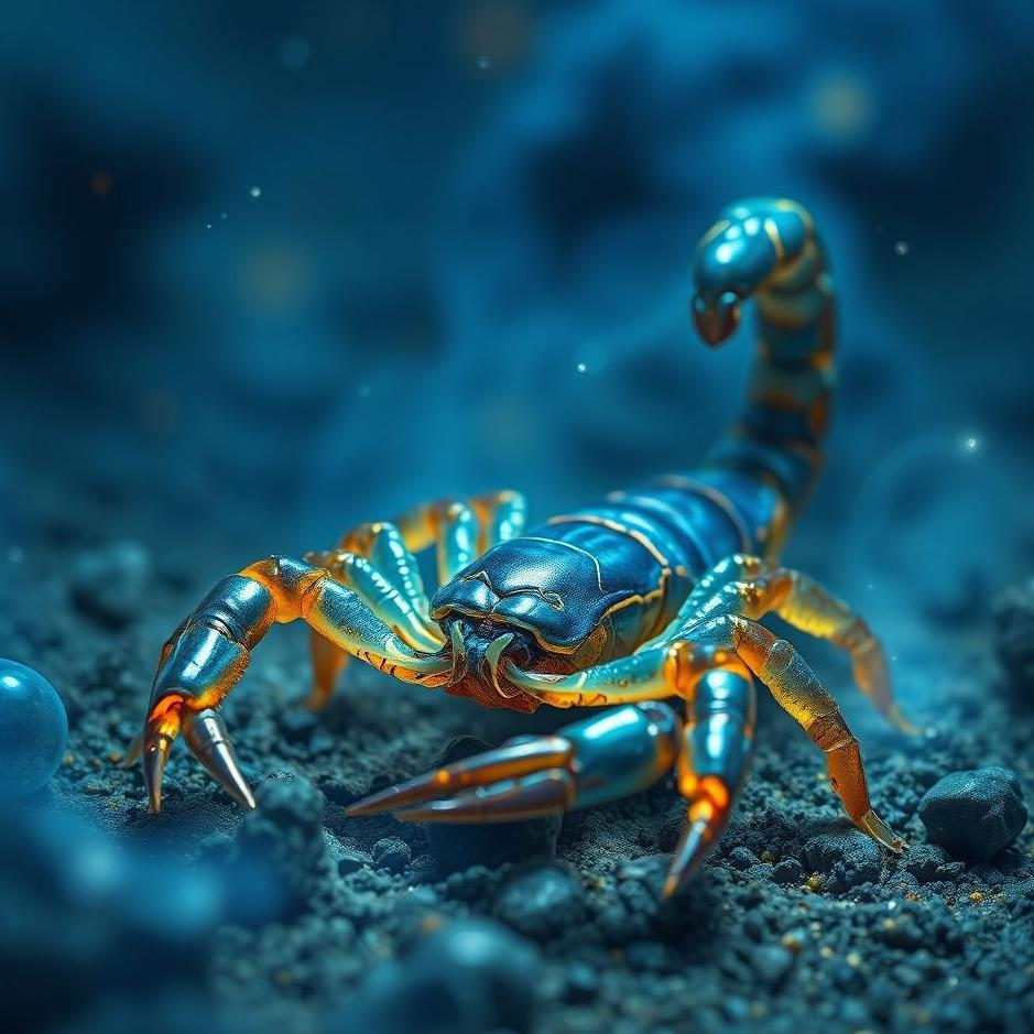 Dream : Blue scorpion in a dream