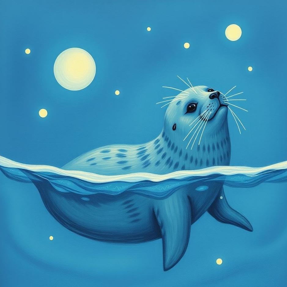 Dream : Blue seal in a dream