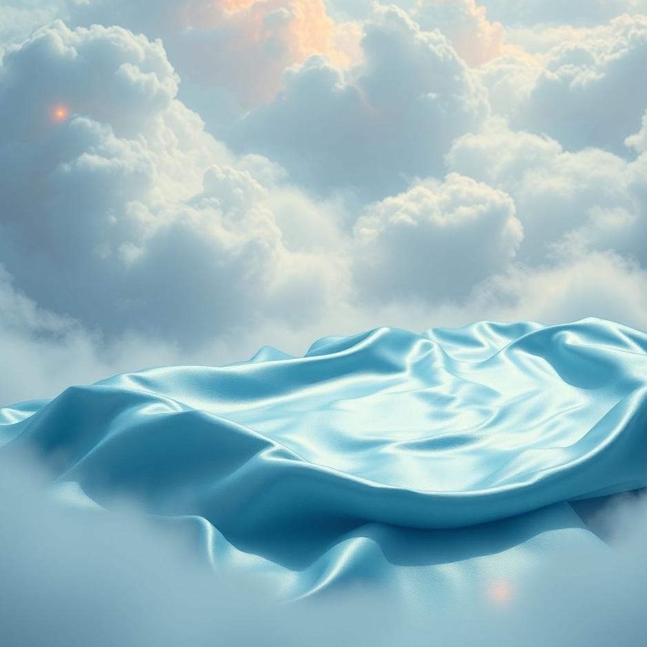 Dream : Blue silk carpet in a dream