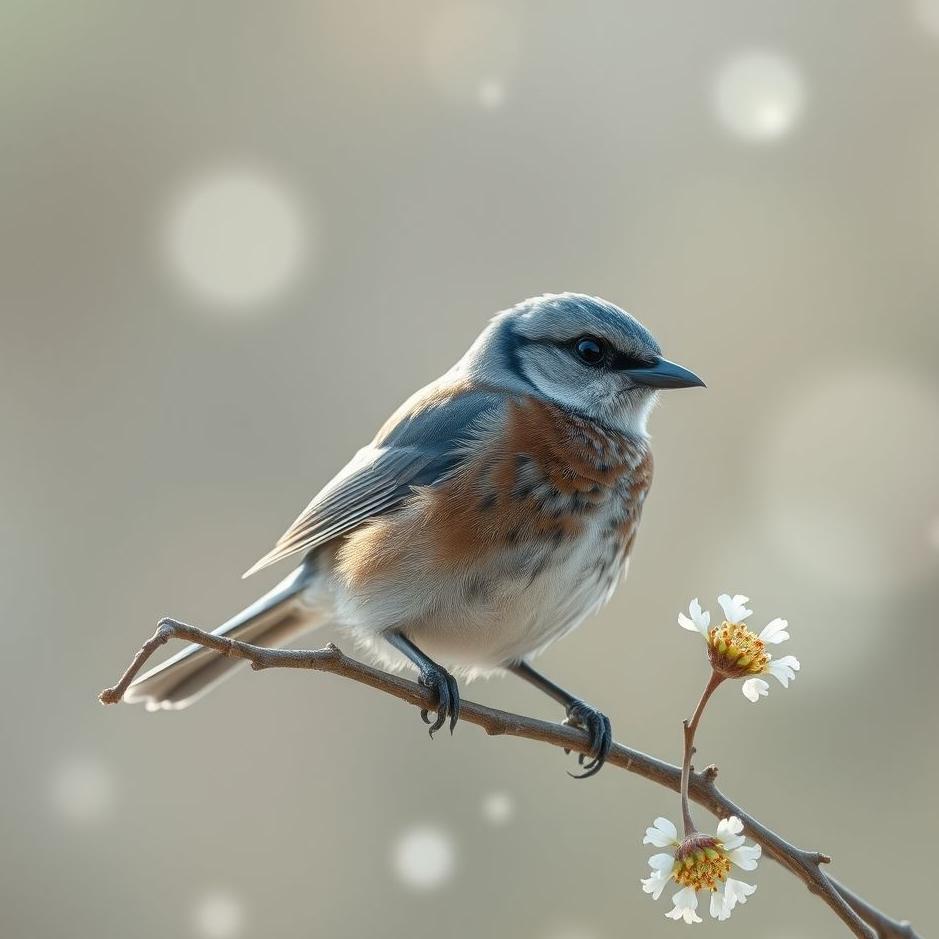 Dream : Blue sparrow in a dream