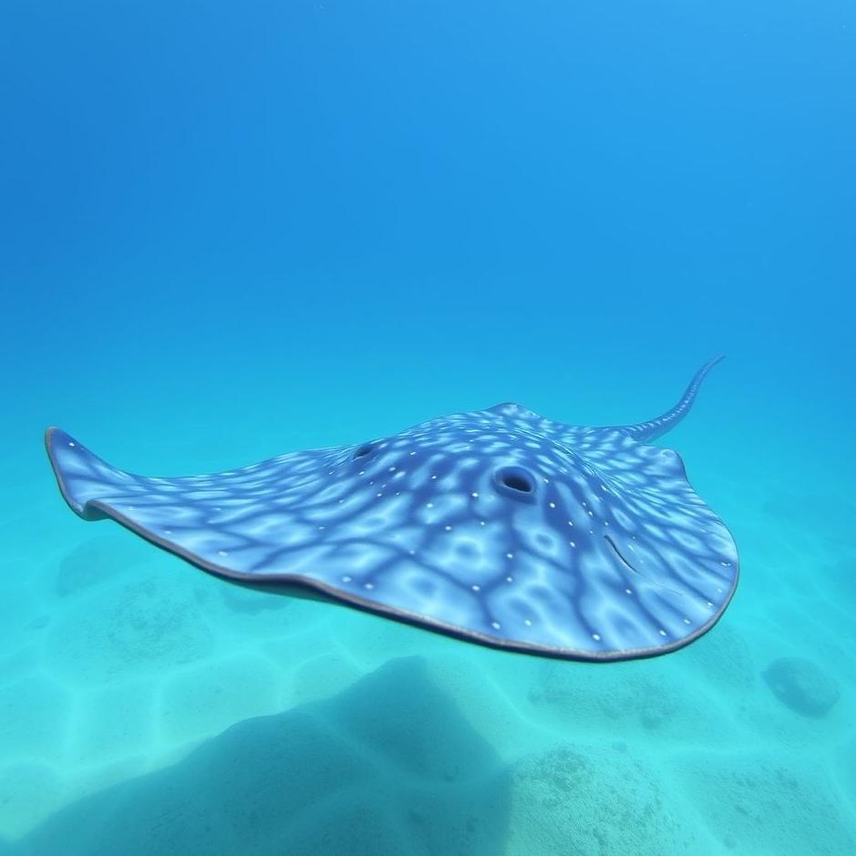Dream : Blue stingray in a dream