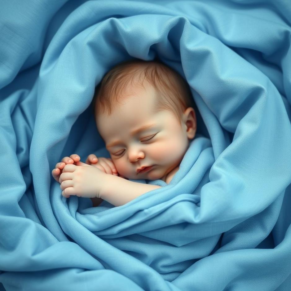 Dream : Blue swaddle in a dream