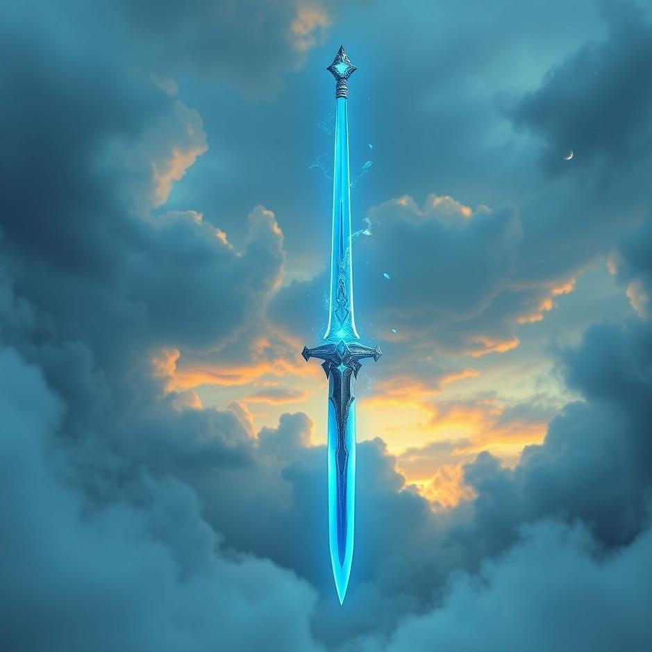 Dream : Blue sword in a dream