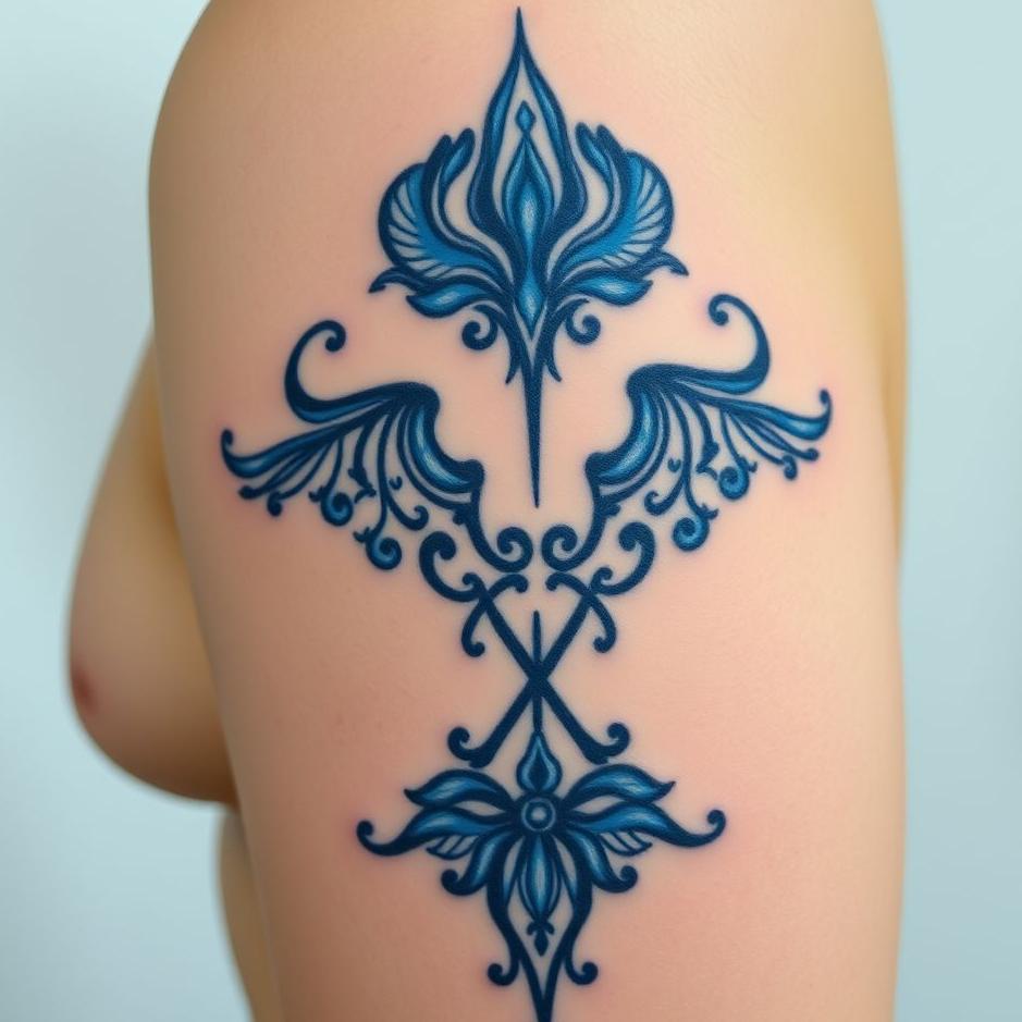 Dream : Blue tattoo in a dream