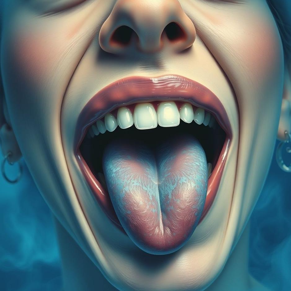 Dream : Blue tongue in a dream