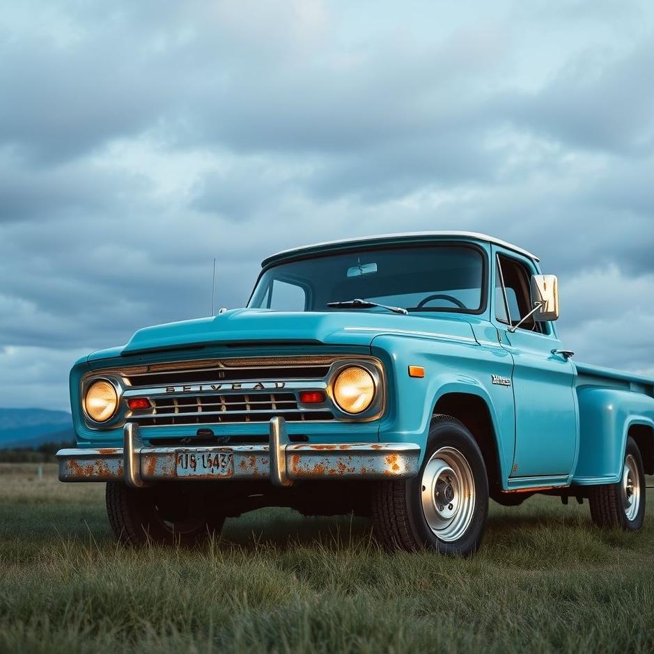 Dream : Blue truck in a dream