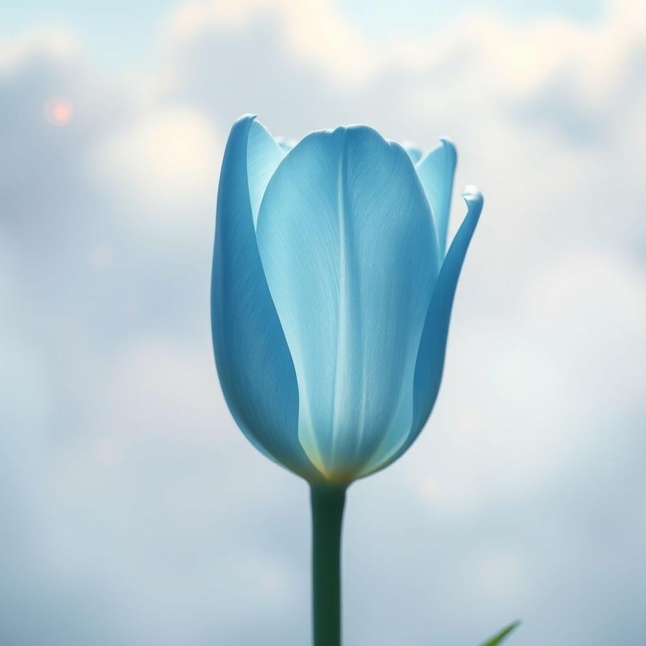 Dream : Blue tulip in a dream