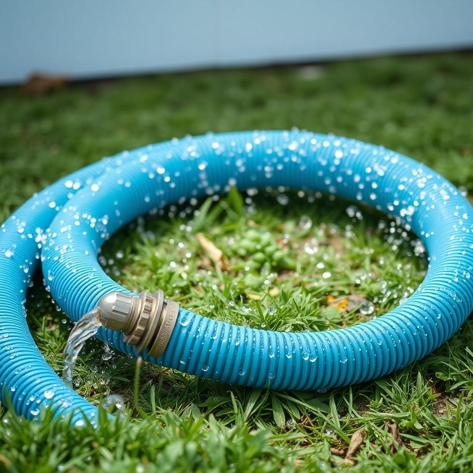 Dream : Blue water hose in a dream