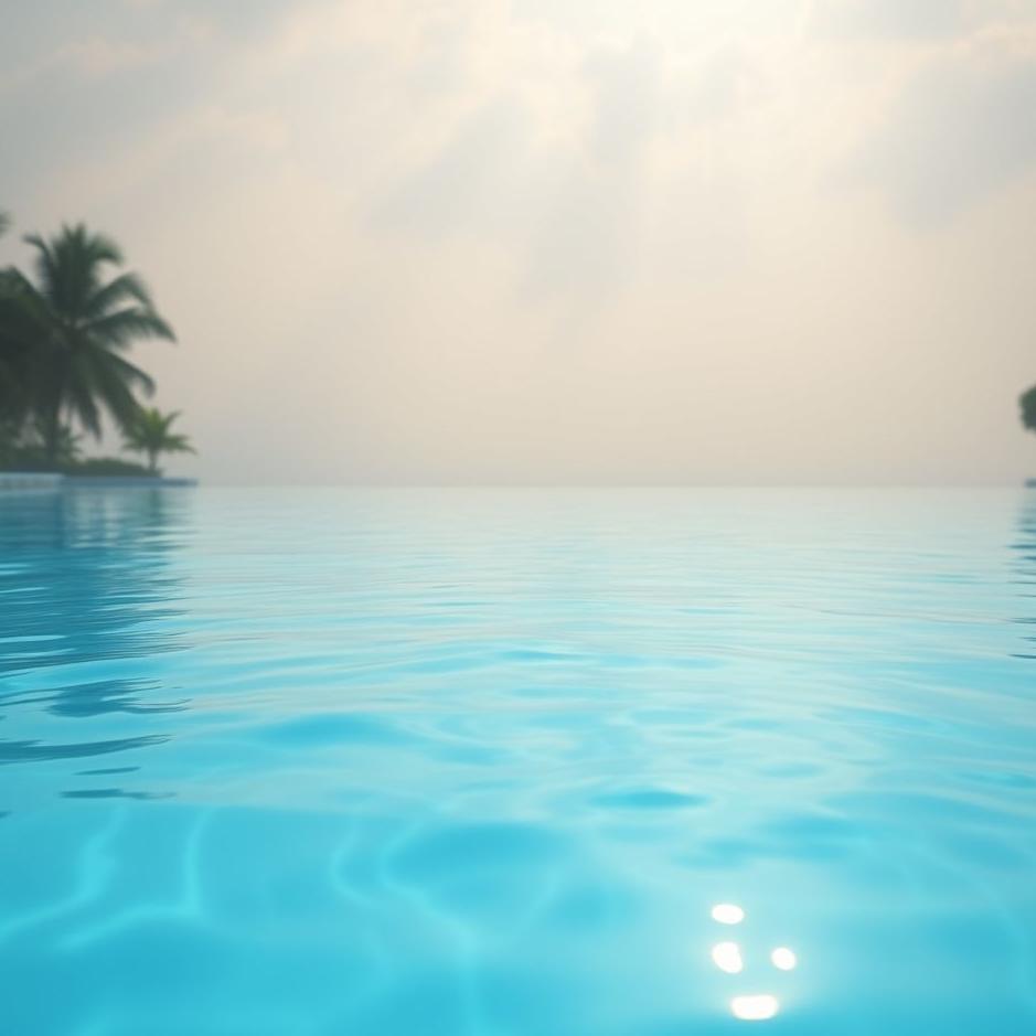 Dream : Blue water pool in a dream