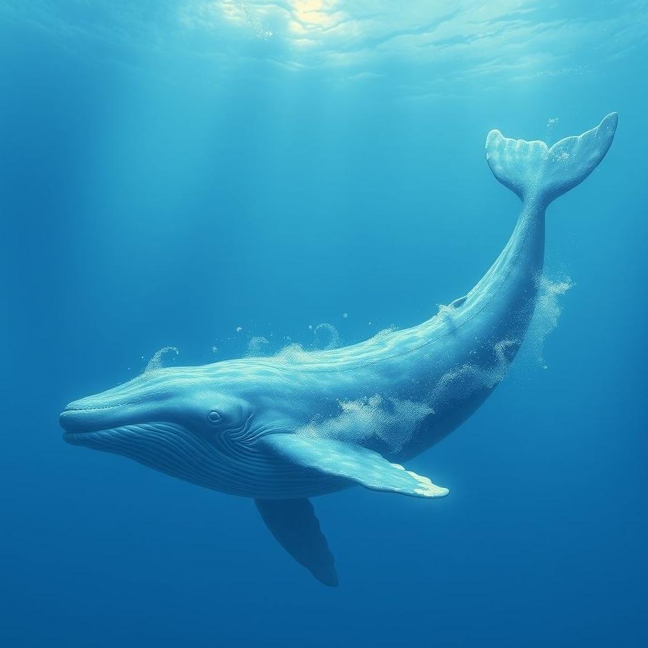 Dream : Blue whale in a dream