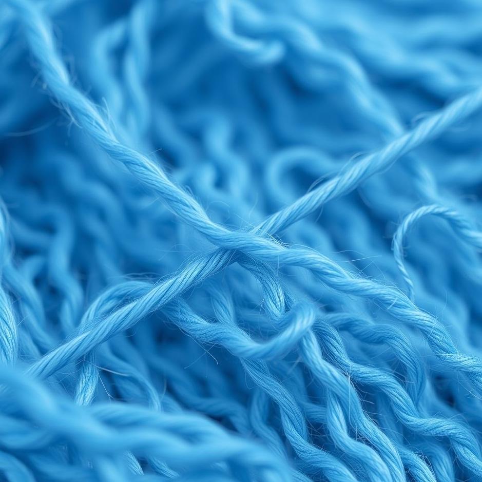 Dream : Blue woolen thread in a dream