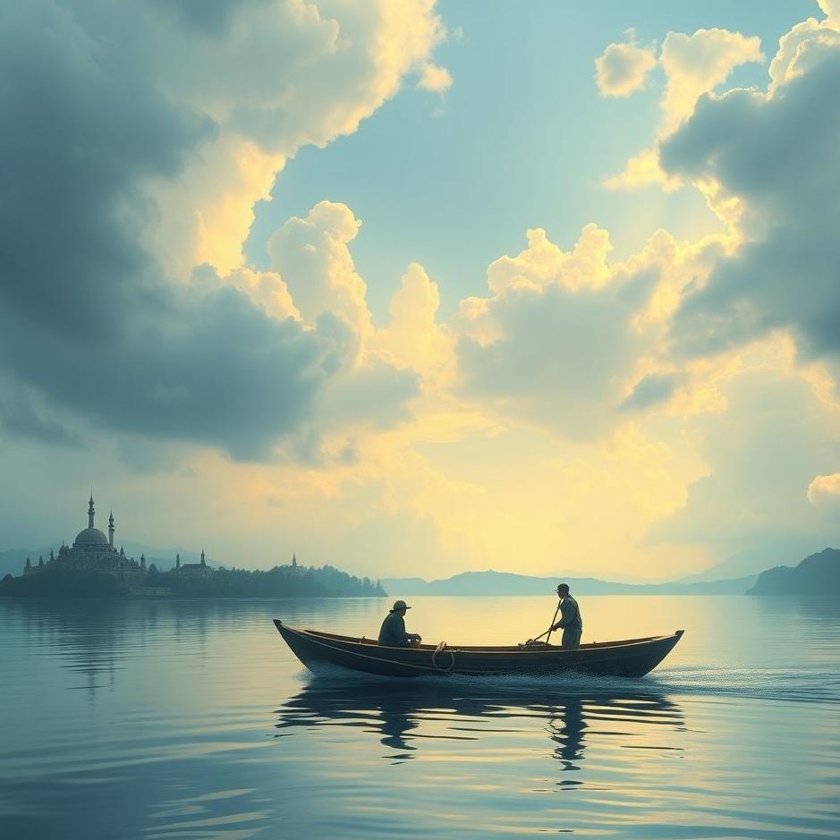 Dream : Boat ride on a river in a dream