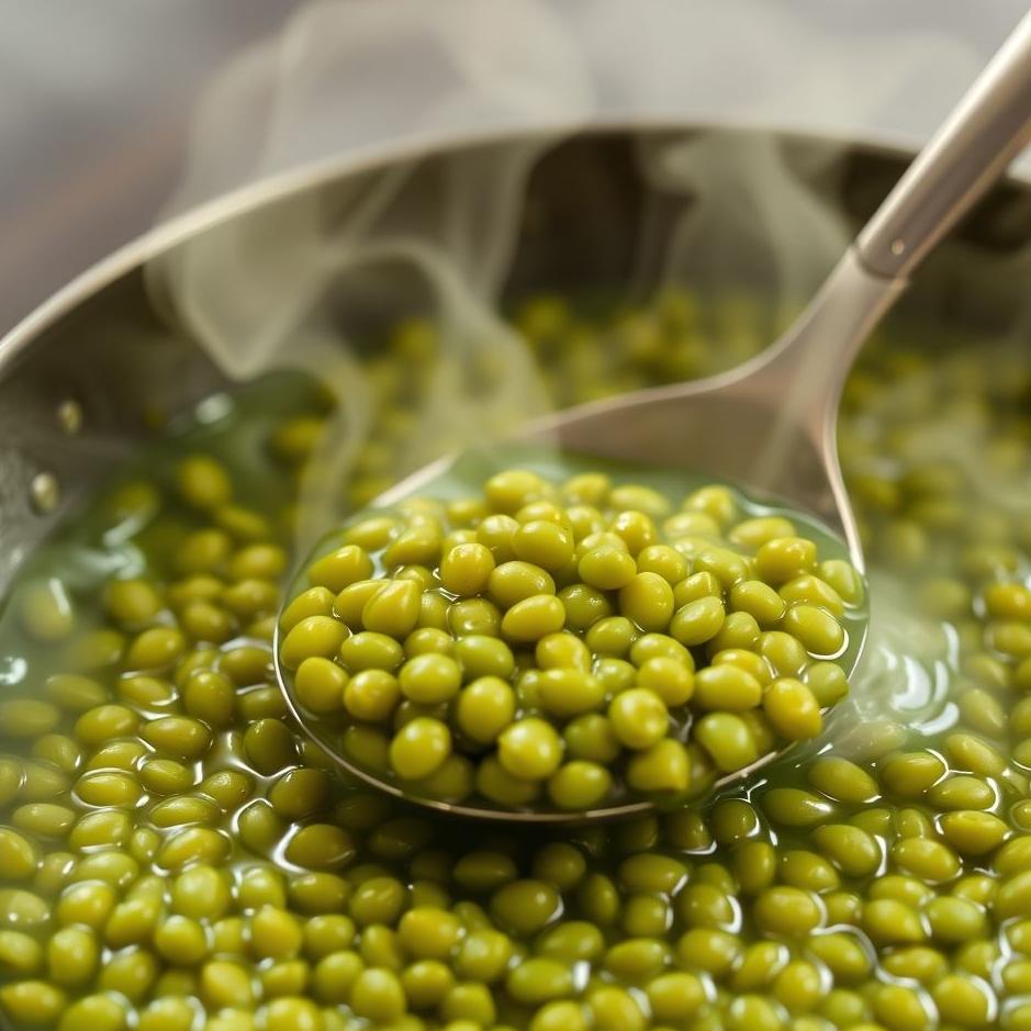 Dream : Boiled green lentils in a dream