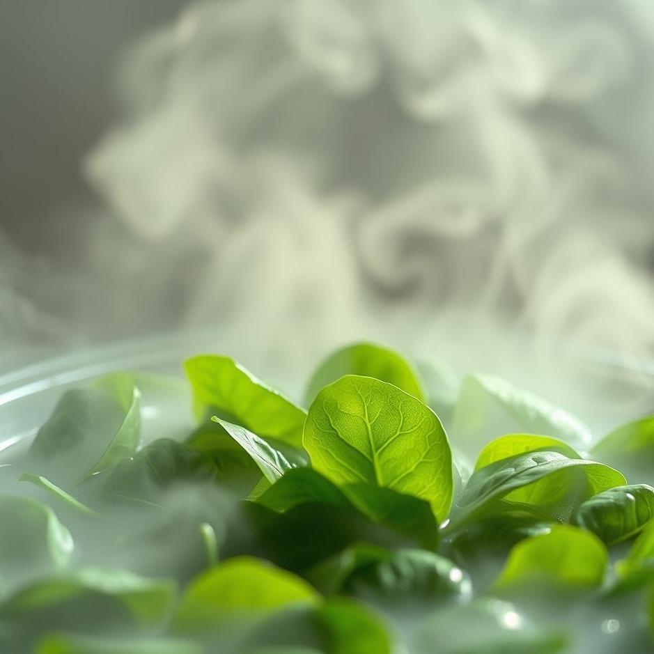 Dream : Boiled spinach in a dream