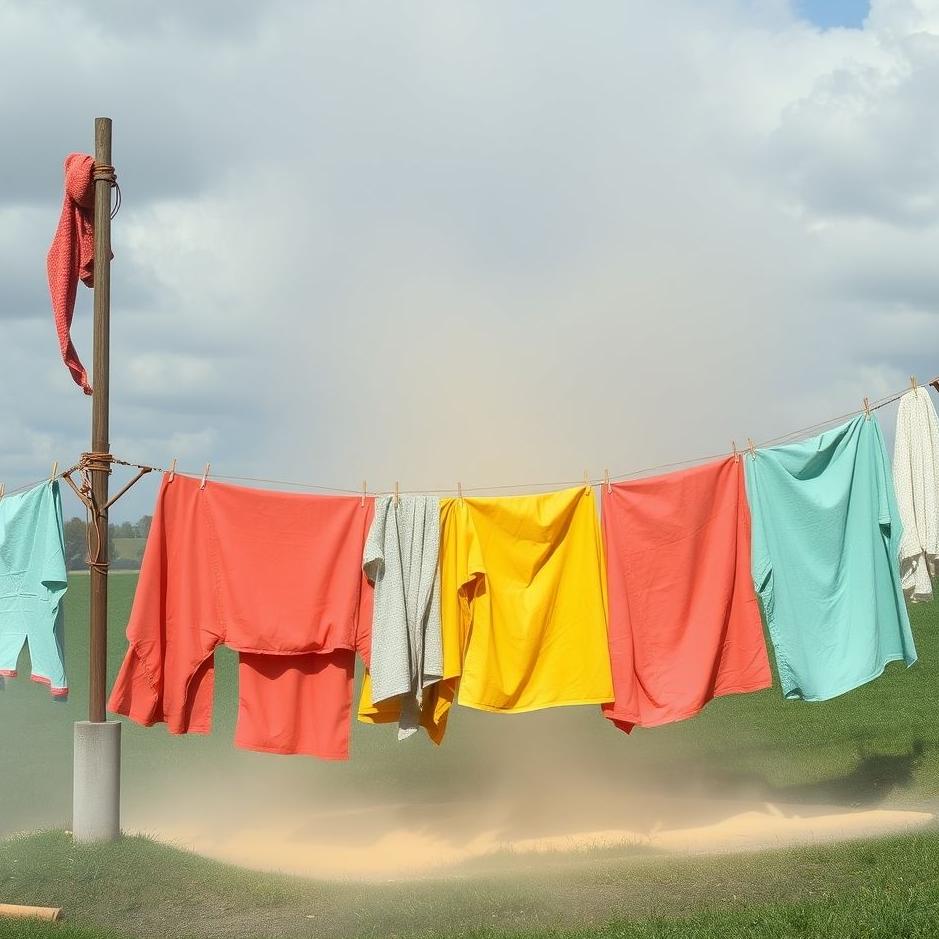 Dream : Boiling colored laundry in a dream