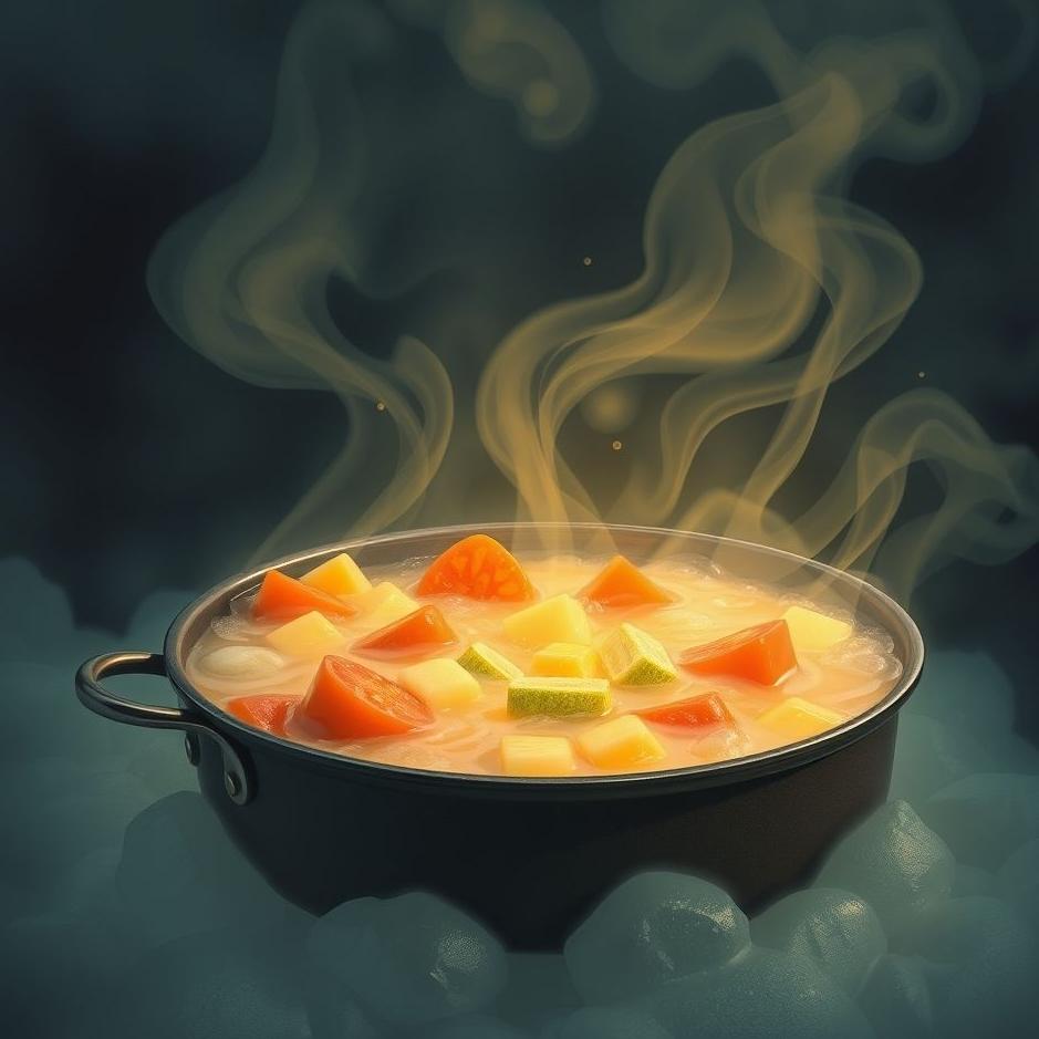 Dream : Boiling food in a dream