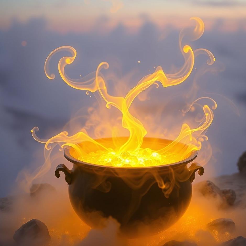 Dream : Boiling gold in the dream