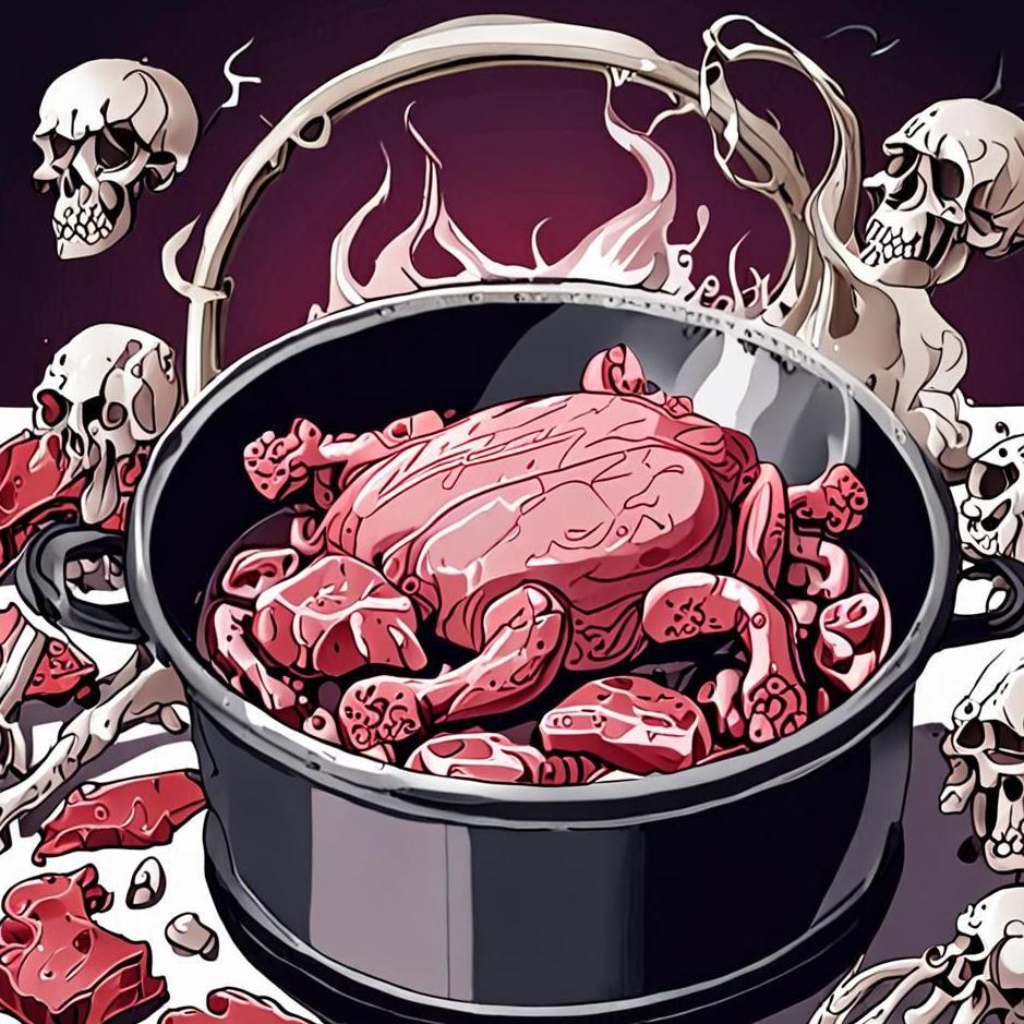 Dream : Boiling meat with bones in a dream
