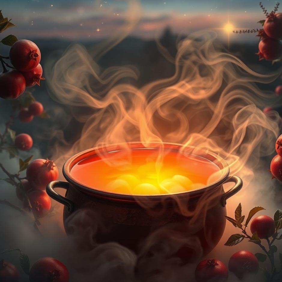 Dream : Boiling pomegranate juice in a dream