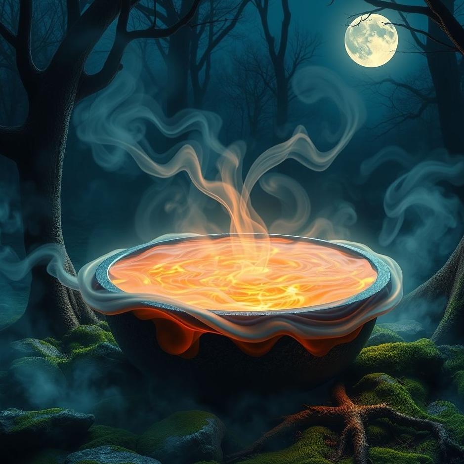 Dream : Boiling water in a cauldron in a dream