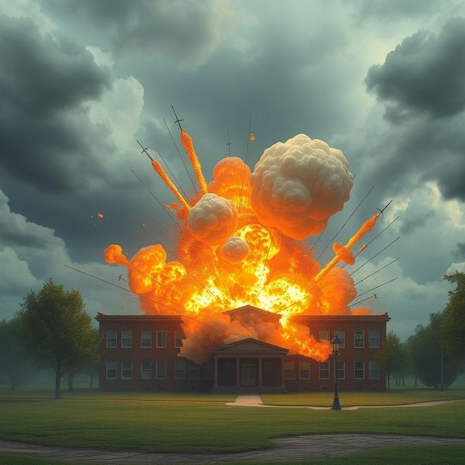 Dream : Bomb explode in a school in a dream